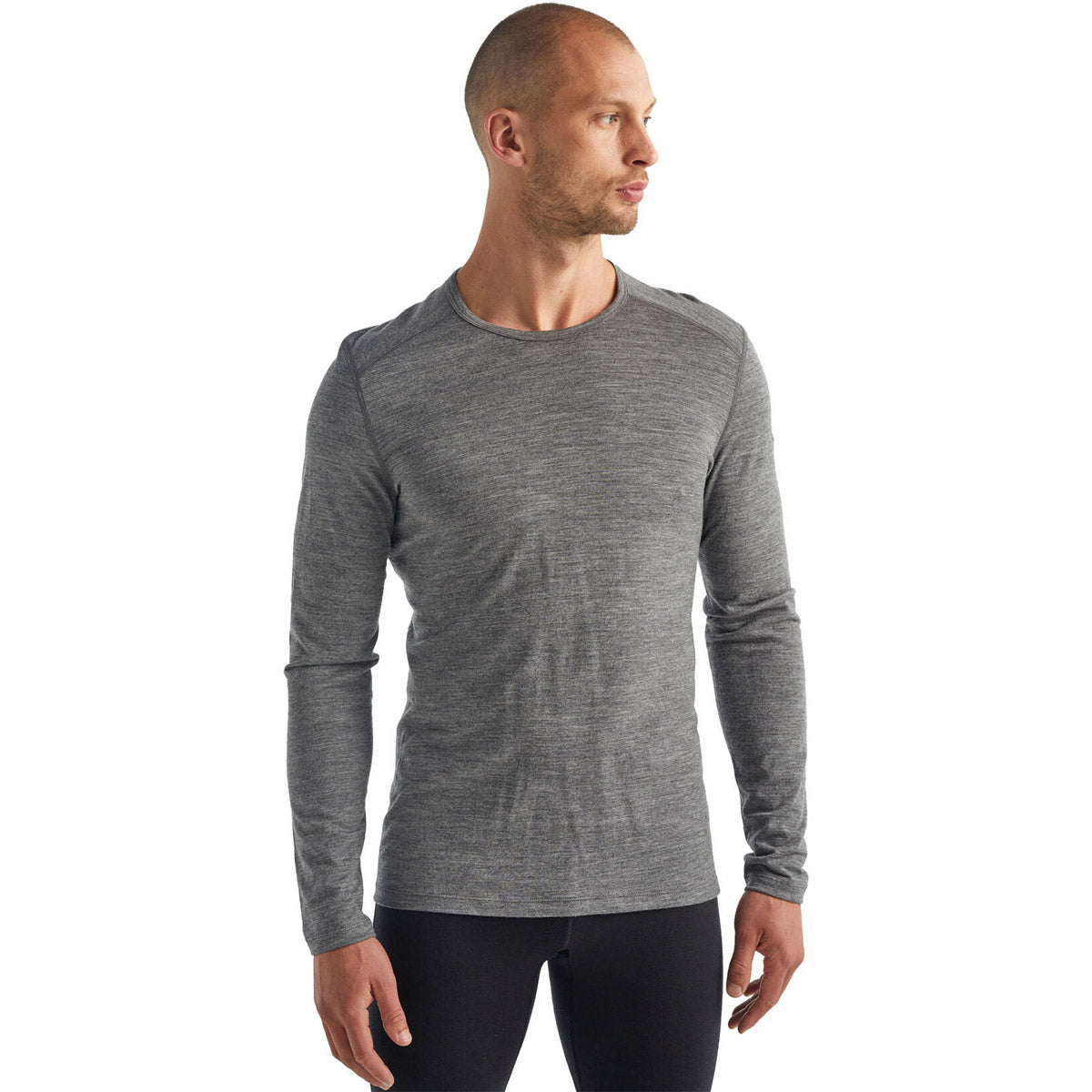 Men's Merino 200 Oasis Long Sleeve Thermal Underwear Base Layer - Warm Winter Crewneck Shirt for Hiking, Skiing & Outdoor Activities