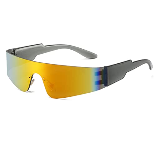 Grey Frame-mirror Red Lens