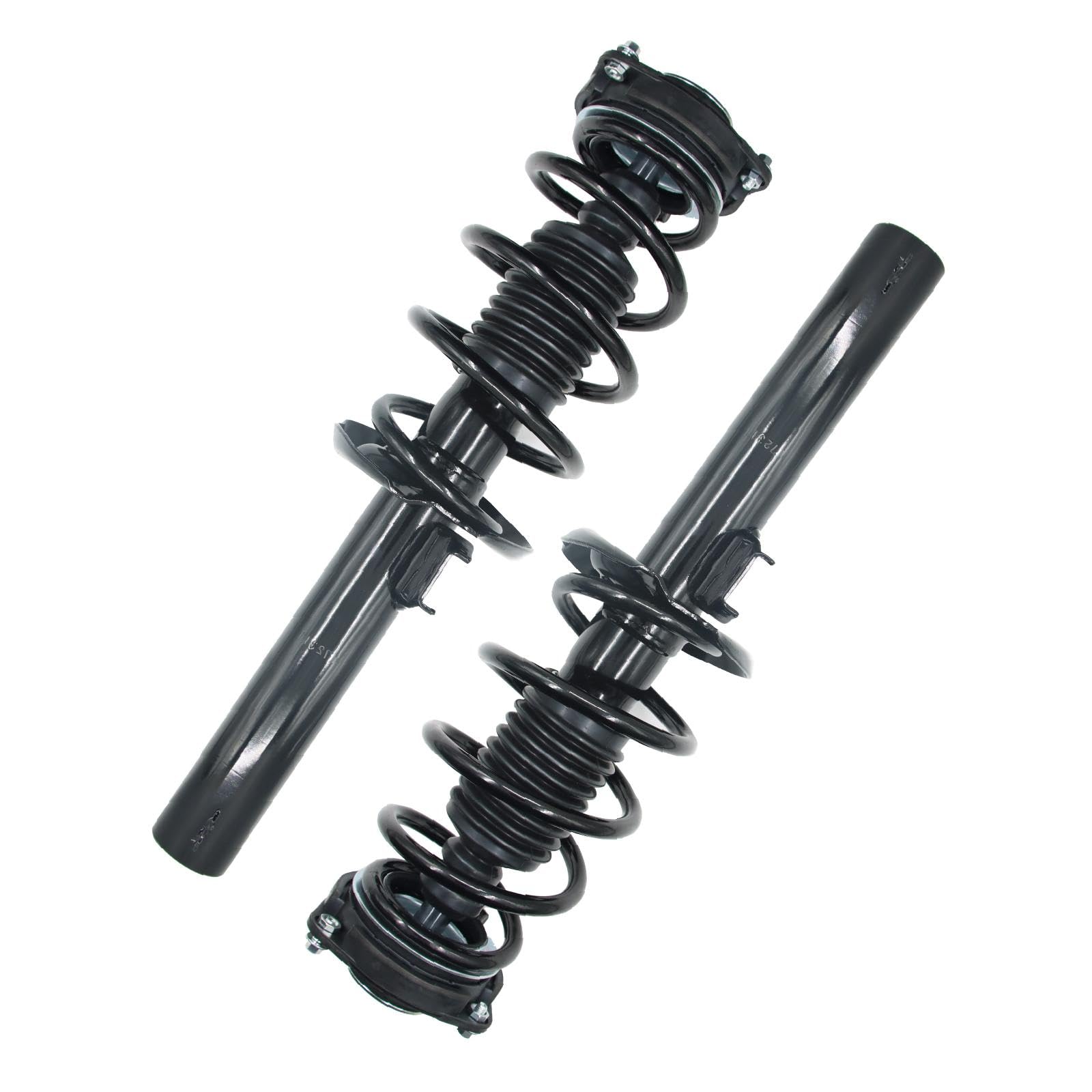 Volkswagen Passat Jetta Beetle Golf Eos CC GTI Rabbit & Audi A3 Quattro Front Struts Shocks Absorbers Set with Coil Spring (2005-2017) - Perfect for Smooth Ride & Enhanced Vehicle Stability on Highways & Rough Roads