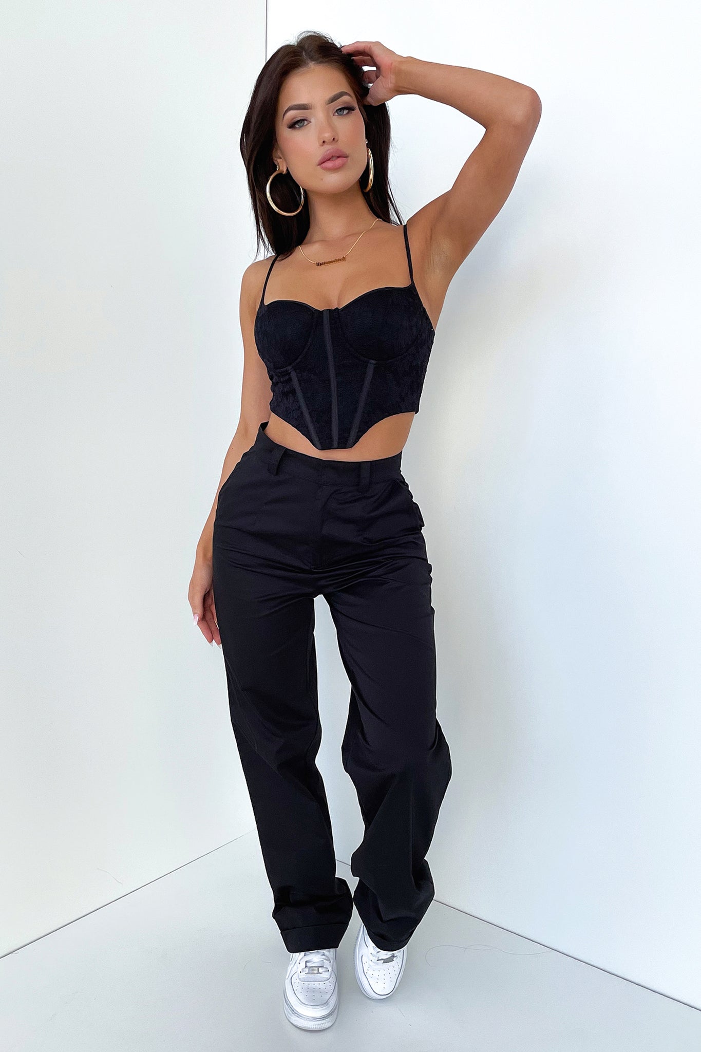 Marko Lace Corset Top - Elegant Black Waist Trainer for Women | Perfect for Shapewear, Burlesque, Cosplay & Evening Wear