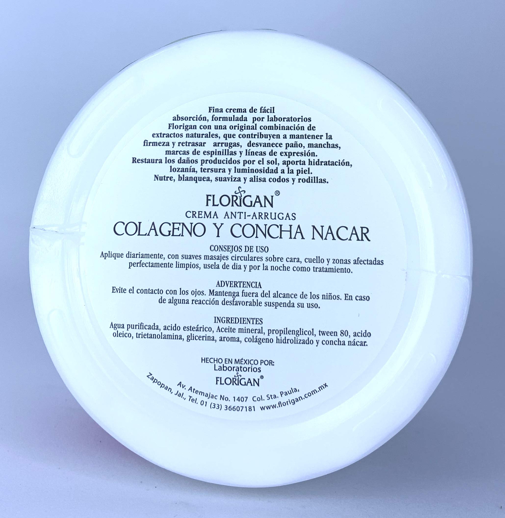 Florigan Cream 'Collagen and Mother of Pearl' 350g - Anti-Aging Face & Neck Moisturizer for Youthful Skin | Perfect for Daily Skincare Routine