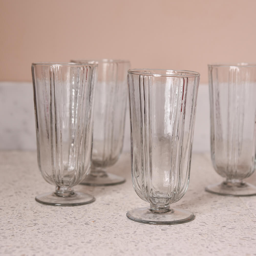 Premium Clear Tall Sigiri Wine Glasses Set of 4 - Elegant Stemware for Red Wine, White Wine & Champagne - Perfect for Dinner Parties, Weddings & Home Entertaining