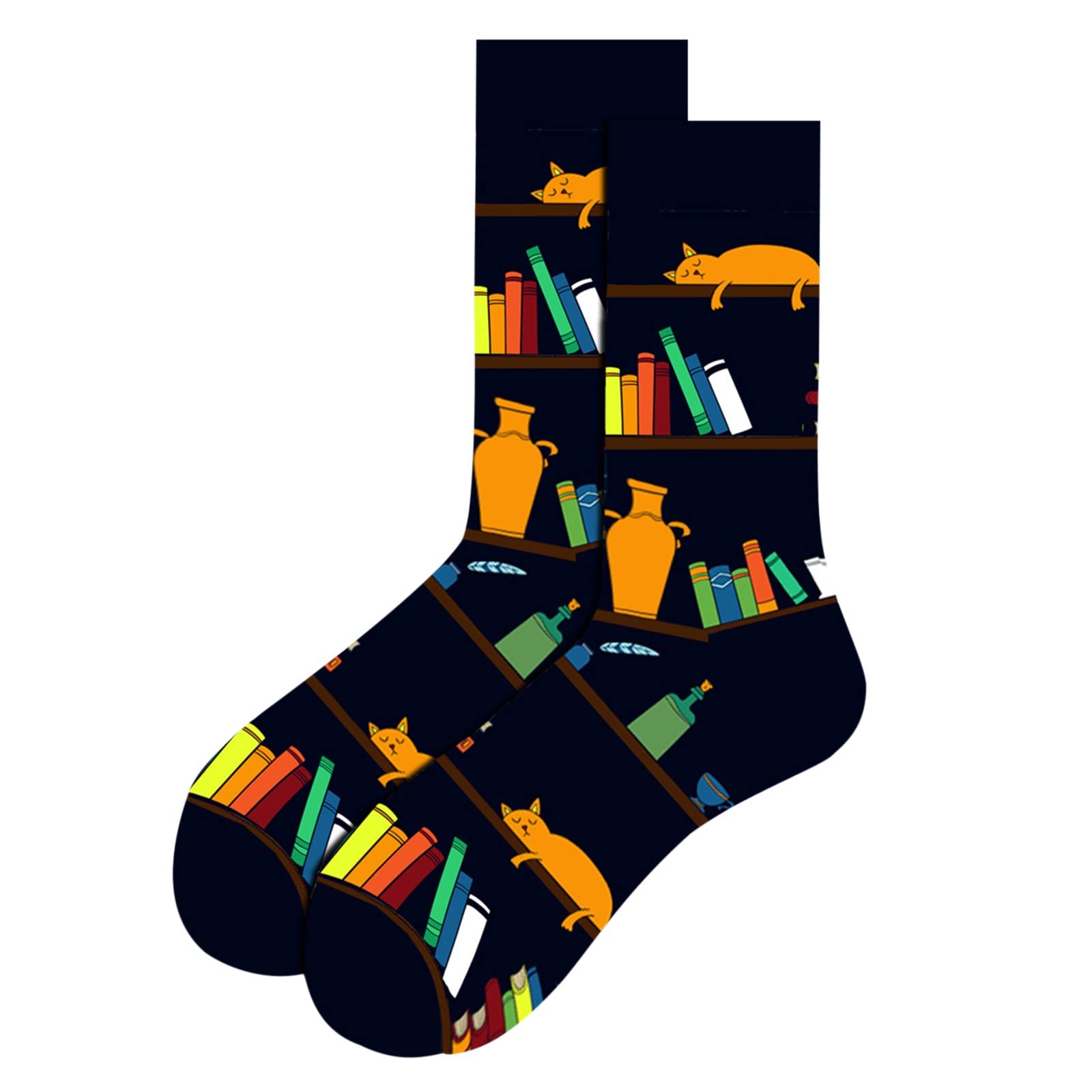 Women's Low Cut Cotton Socks - Winter Snowflake & Santa Print for Men & Women - Cozy & Warm for Cold Weather