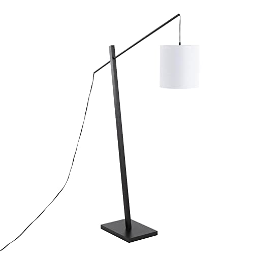 Black Wood, Black Steel, White Fabric