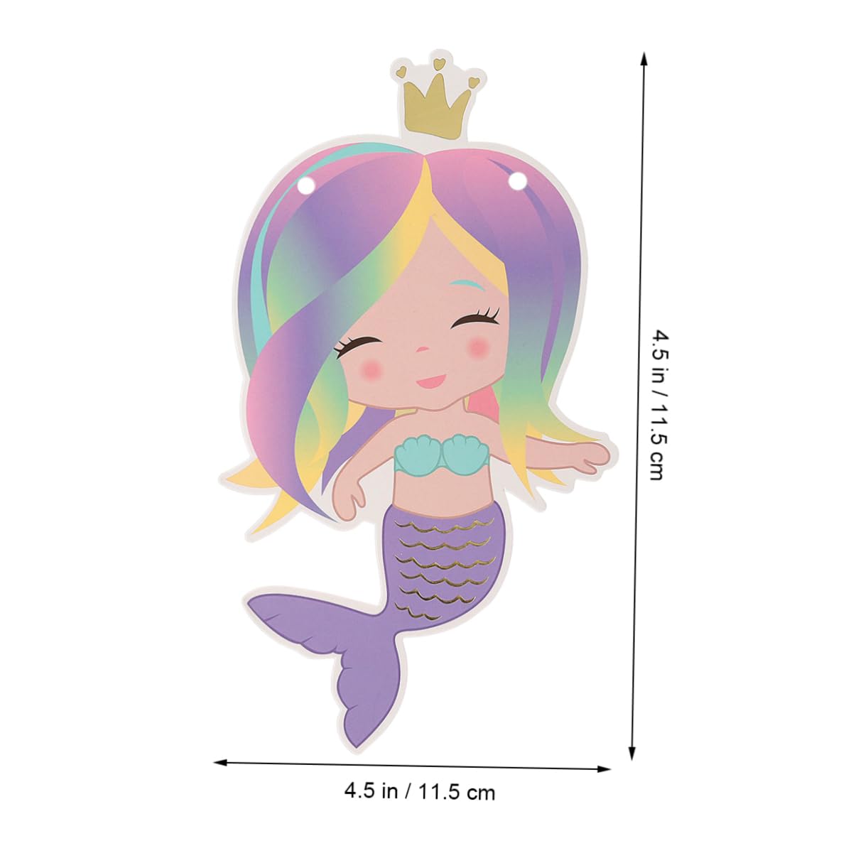 Luxshiny 12pcs Mermaid Birthday Banner & Streamers - Underwater Theme Party Decorations for Girls, Kids, Baby Showers & Ocean Themed Events