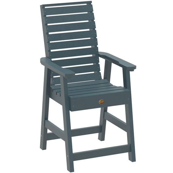 Premium Glennville Counter Height Dining Arm Chair - Modern Kitchen Bar Stool with Padded Seat & Backrest - Perfect for Breakfast Nook, Kitchen Island & Small Space Dining