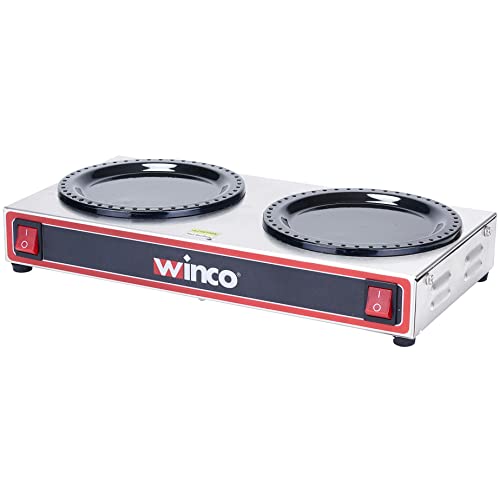 Adcraft WP-2 Stainless Steel Dual Warmer Plates 500W 120V - Perfect for Buffets, Catering & Restaurant Food Warming