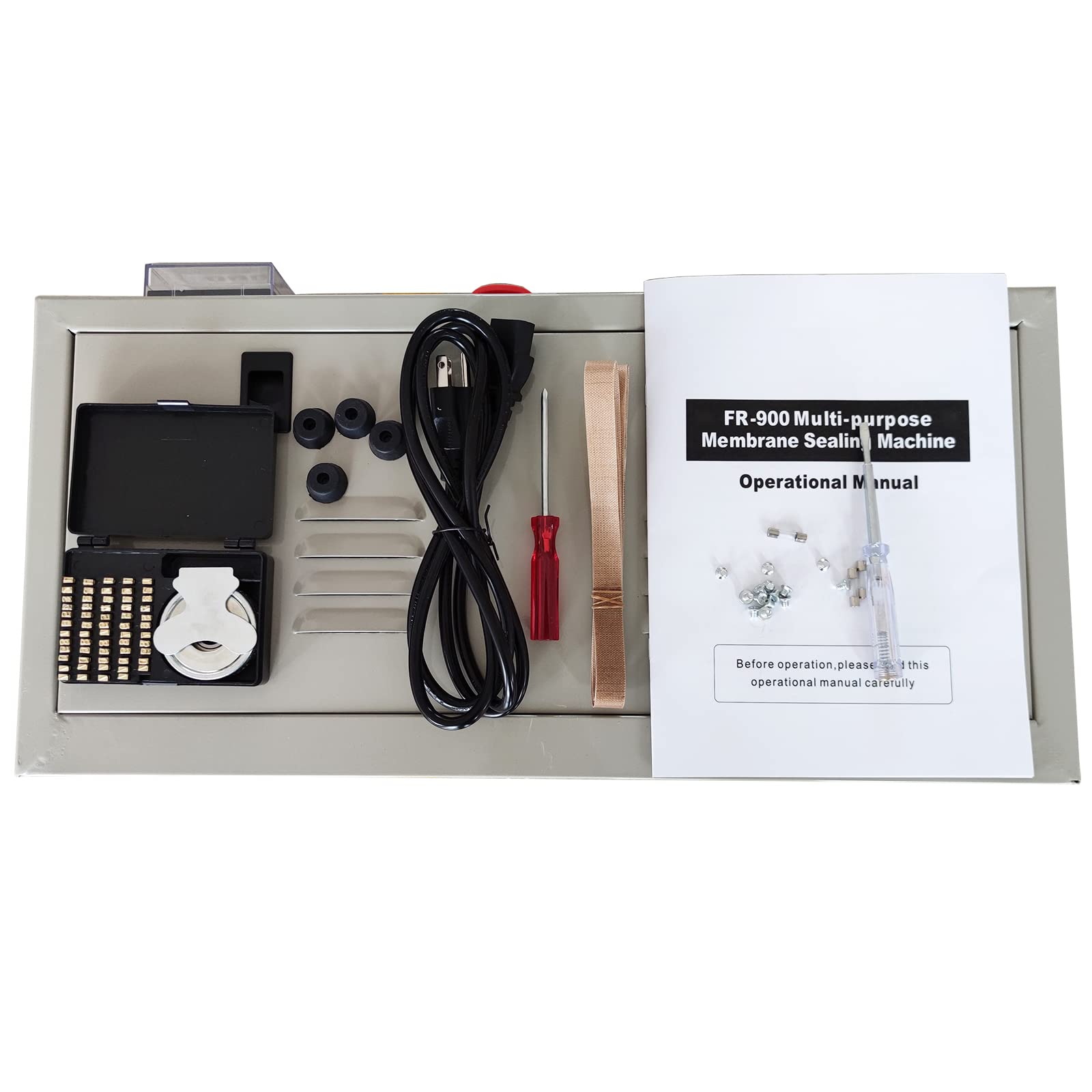 INTBUYING FR-880 85W Automatic Continuous Bag Sealing Machine - Vertical Band Sealer for PVC Membrane Bags & Films (110V) | Ideal for Food Packaging, Retail & Industrial Use