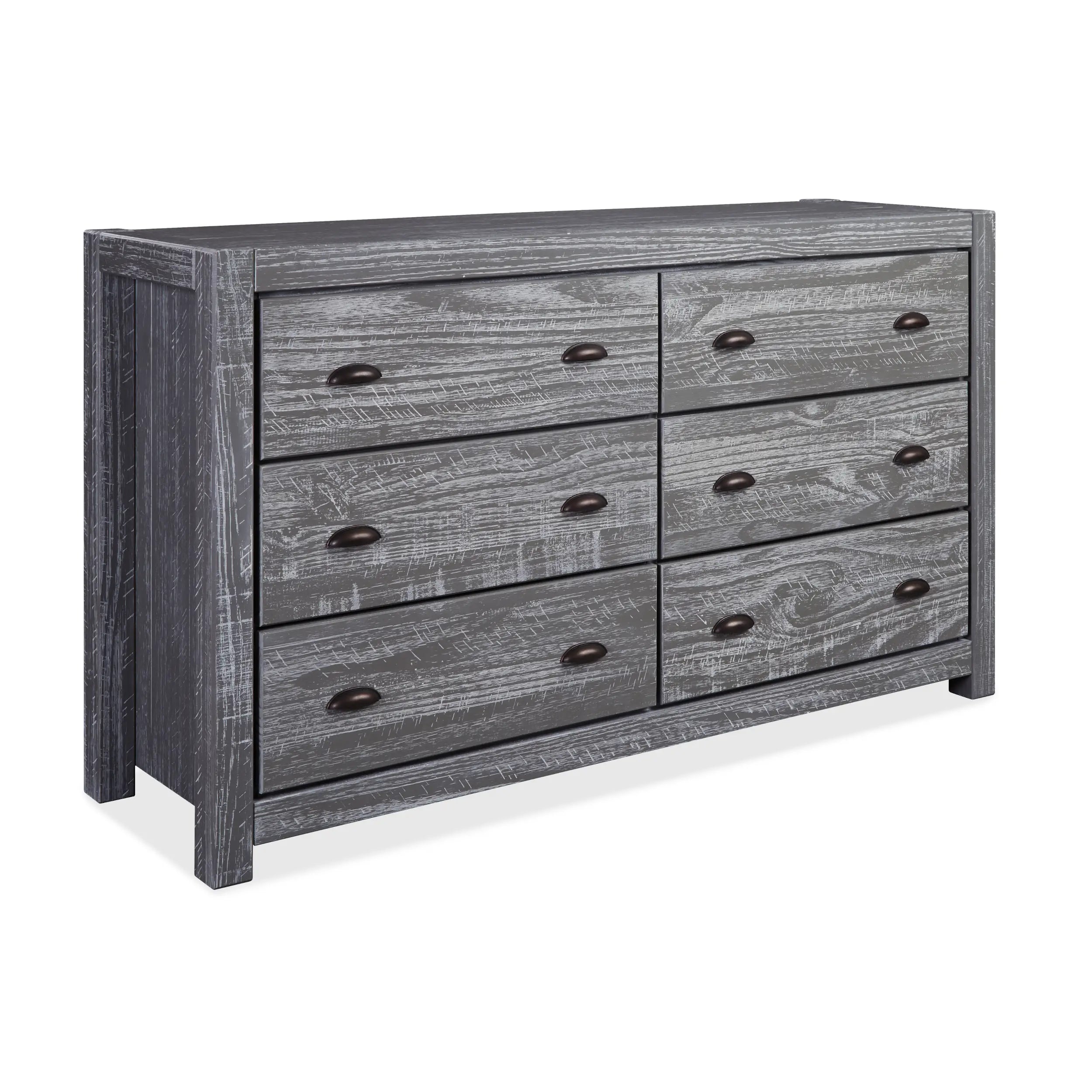 Montauk 5-Piece Bedroom Set - Queen Size Bed, Dresser, Nightstands & Mirror - Modern Farmhouse Furniture for Cozy Home Decor