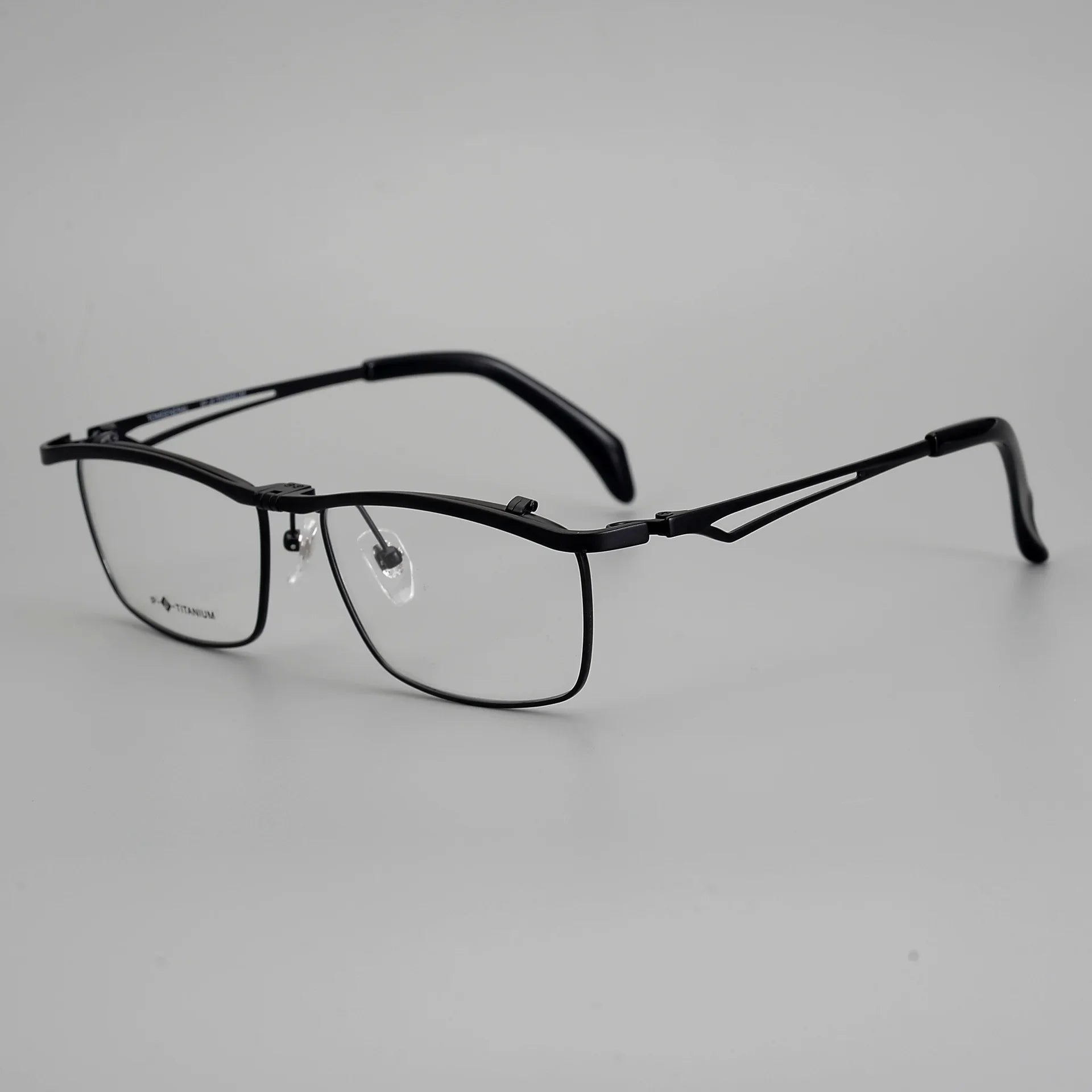Aror Unisex Full Rim Square Titanium Flip Up Eyeglasses 19488 - Lightweight Durable Reading & Computer Glasses for Men and Women - Perfect for Office, Driving, and Outdoor Activities