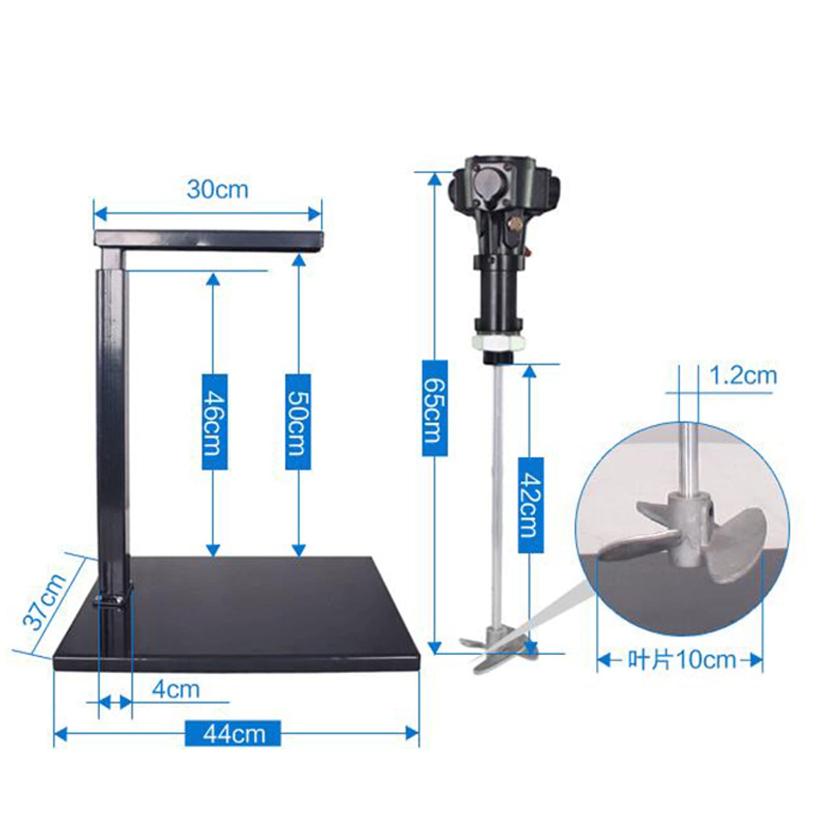 5 Gallon 20L Pneumatic Paint Mixer with Air Agitator - Professional Paint & Stain Mixing Tool for Home Improvement & DIY Projects - Perfect for Mixing Paint, Stain, Epoxy & More in Workshops & Garages