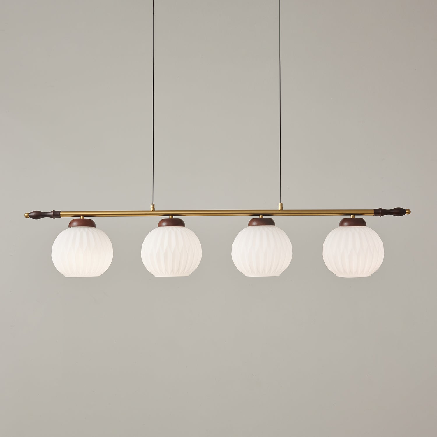 Florentis Island Pendant Light - Modern Glass Hanging Chandelier for Kitchen Island, Dining Room & Bedroom Lighting