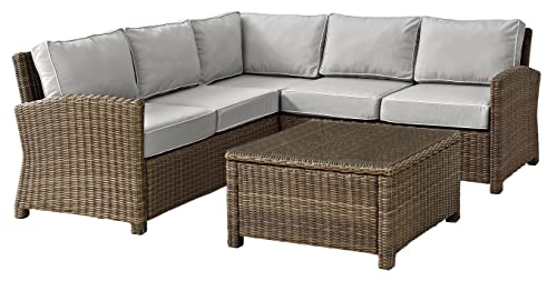 Brown With Gray Cushions