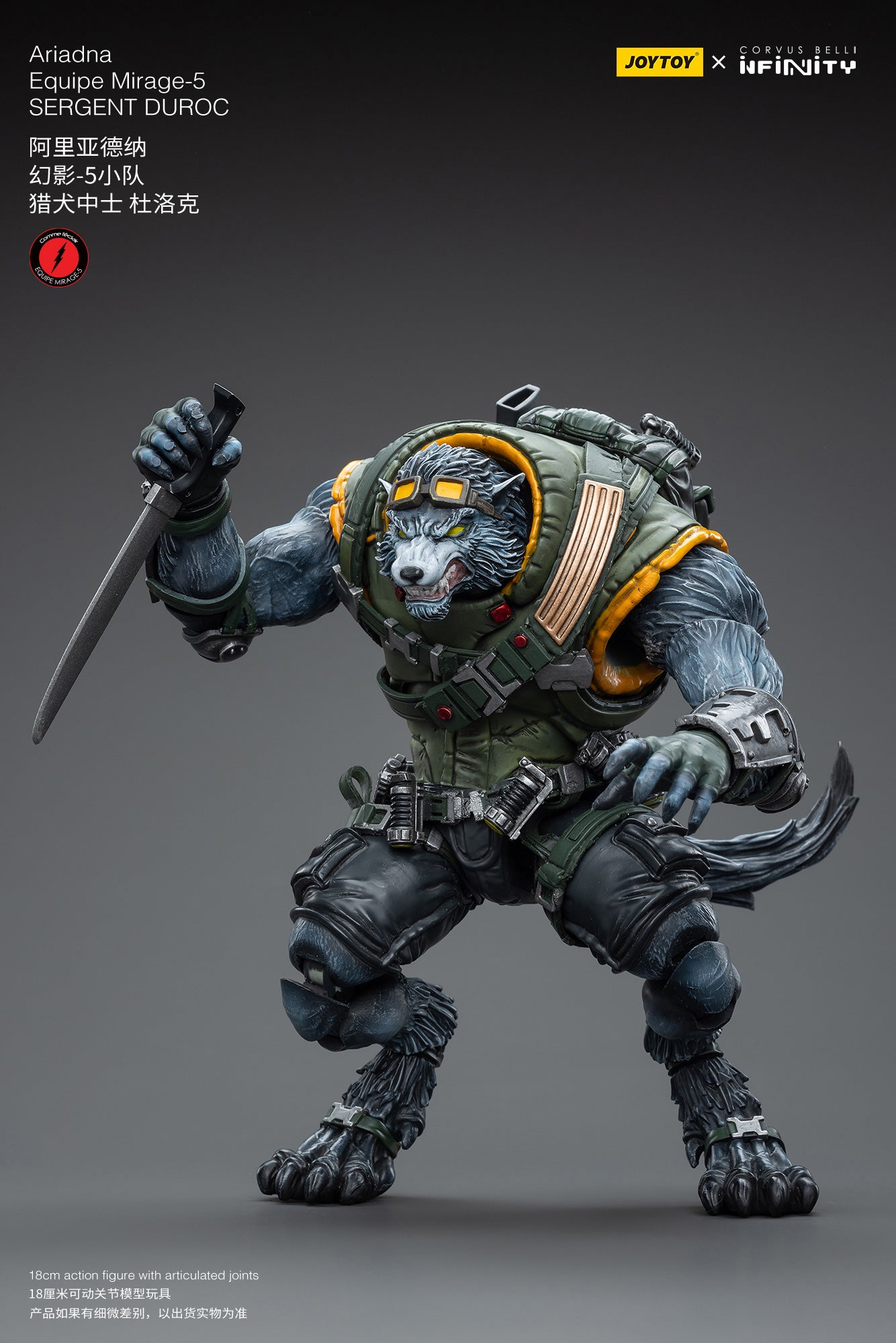 JOYTOY 1/18 Scale 3.75-inch Infinity Ariadna Equipe Mirage 5 Action Figure - Collectible Military Miniature for Wargaming & Display