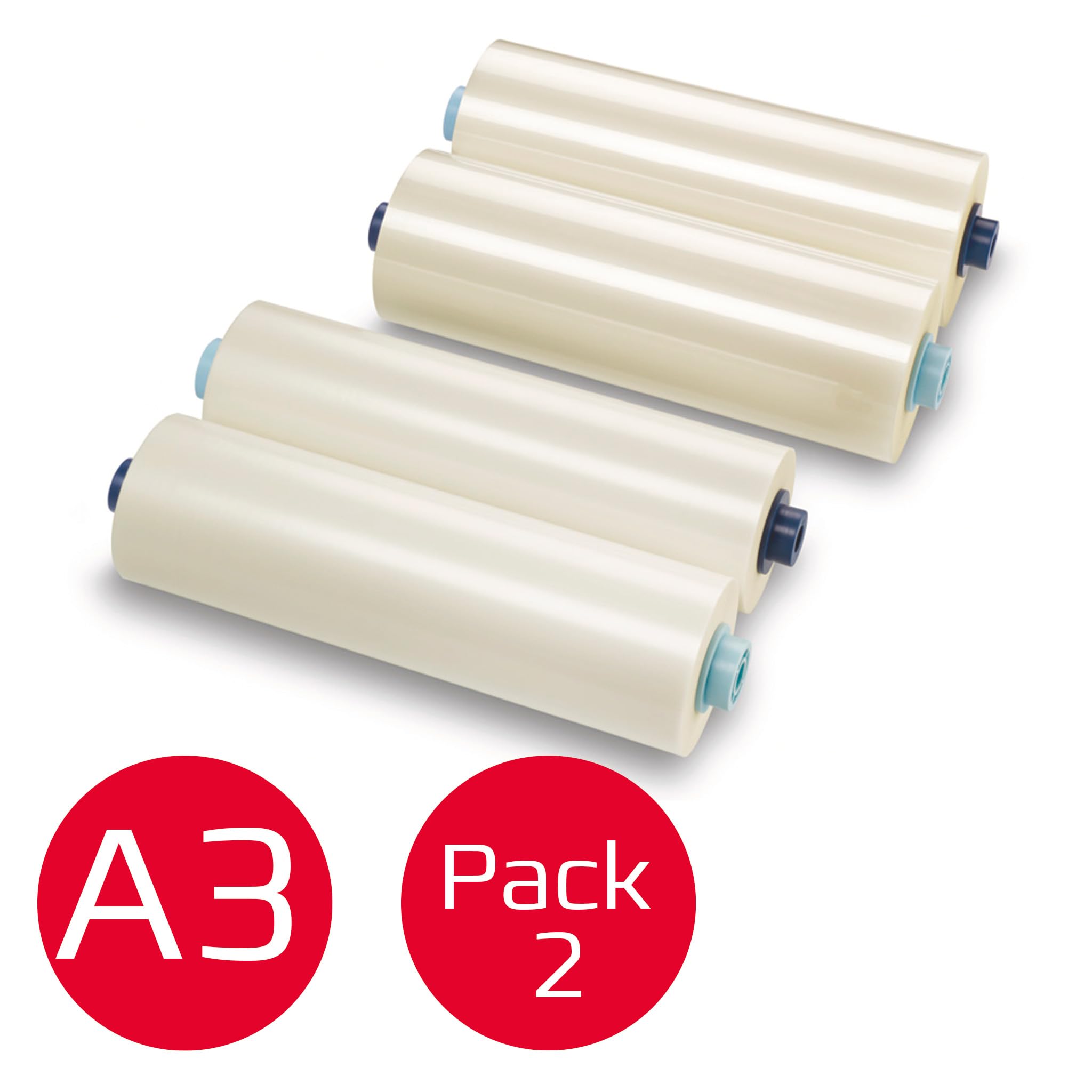 GBC Ezload Laminating Roll Films Gloss Finish (2 Pack) - Professional Quality Laminating Sheets for Documents, Photos & ID Cards - Perfect for Office, School & Home Use