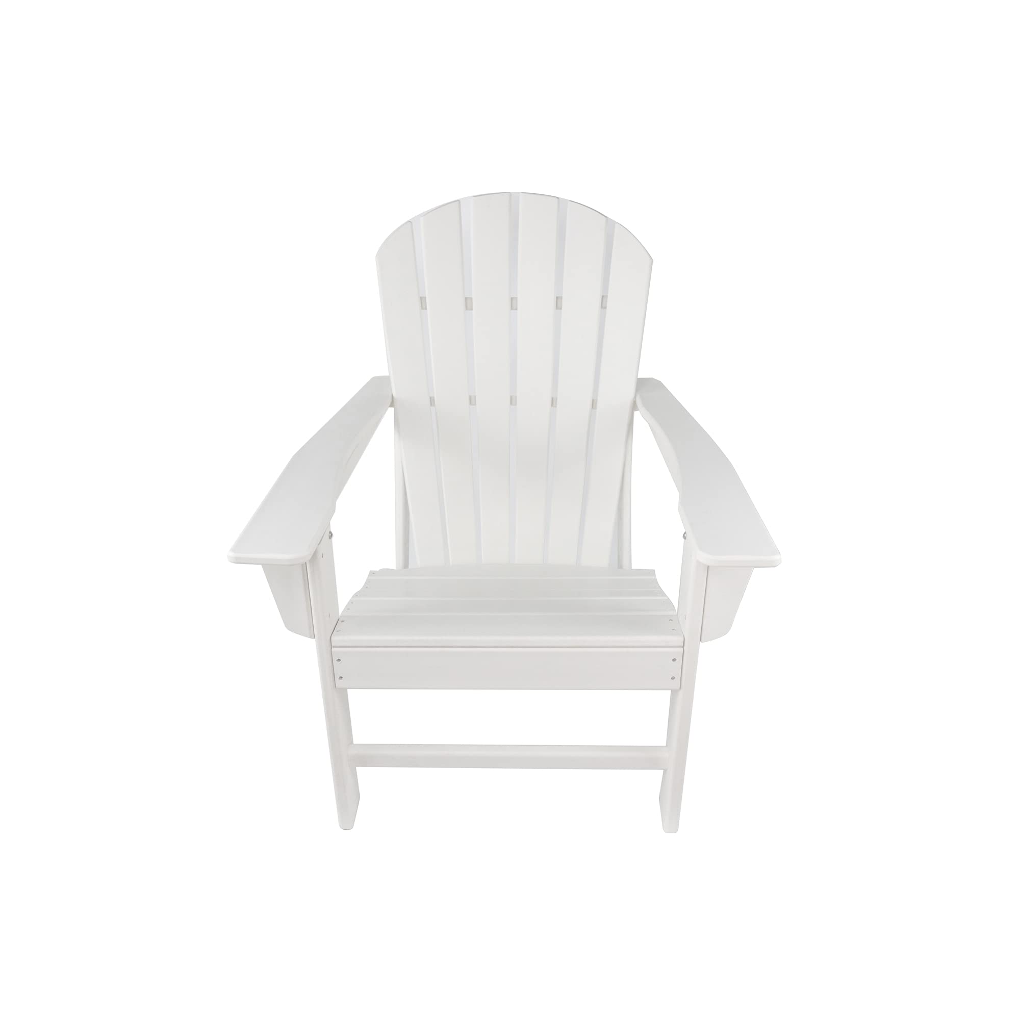 Premium Resin Wood Adirondack Chair - Heavy Duty Outdoor Patio Furniture, Comfortable Blue Lounge Chair for Garden, Poolside & Backyard Relaxation