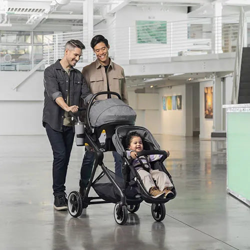 Gold SensorSafe Pivot Xpand Smart Modular Travel System - Moonstone | Expandable Stroller & Car Seat Combo for Safe & Convenient Travel with Baby | Perfect for Airports, Road Trips & Daily Outings