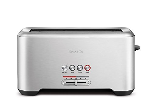 Breville BMO650SIL Compact Countertop Microwave Oven with Soft-Close Door & BTA730XL 4-Slice Toaster Set - Silver & Brushed Stainless Steel | Perfect for Small Kitchens, Apartments, and Office Break Rooms