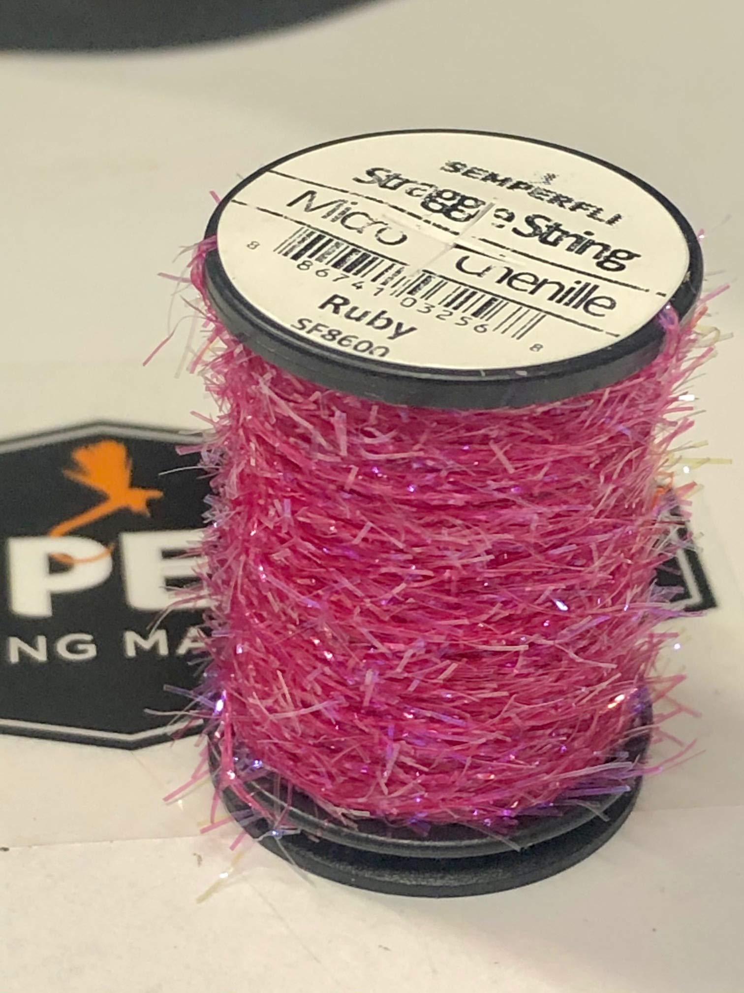Straggle String Micro Chenille Ruby - Soft & Durable Chenille Yarn for Knitting, Crochet, and DIY Crafts - Perfect for Scarves, Blankets, and Home Decor