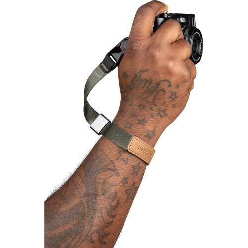 Peak Design Cuff Camera Wrist Strap - Sage Green | Secure & Comfortable Wrist Strap for DSLR & Mirrorless Cameras | Perfect for Travel, Hiking & Outdoor Photography