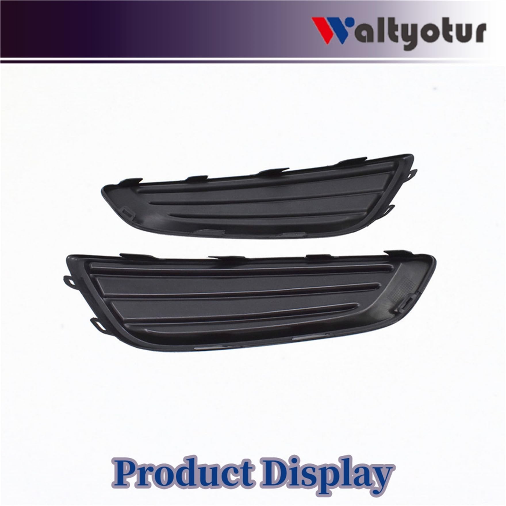 2-Pack Left & Right Front Bumper Fog Light Cover Trim Grille Replacement for 2015-2018 Ford Focus | Perfect for Car Repair & Customization Upgrades