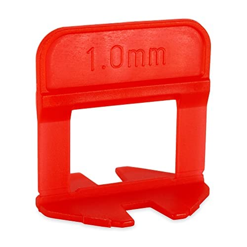 2000-Pack 1/32 Inch (1mm) Tile Leveling Spacers - Premium Ceramic & Stone Tile Spacer System for Floors & Walls - Compatible with Most Wedges - Perfect for DIY Home Renovation, Bathroom Remodeling, and Professional Tile Installation