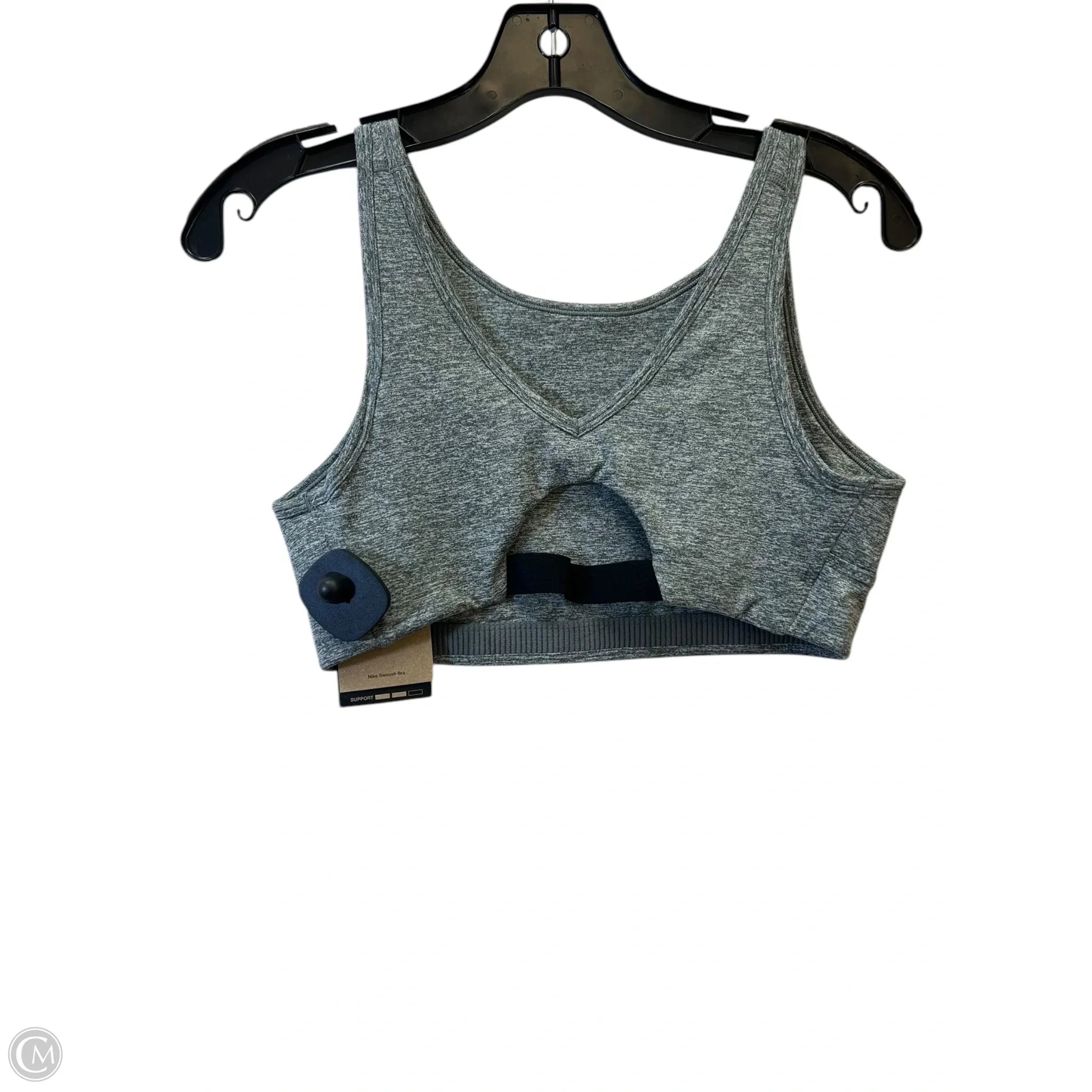 Nike Grey Athletic Sports Bra for Women - Size Large - High Support Workout, Running, Yoga & Gym Training
