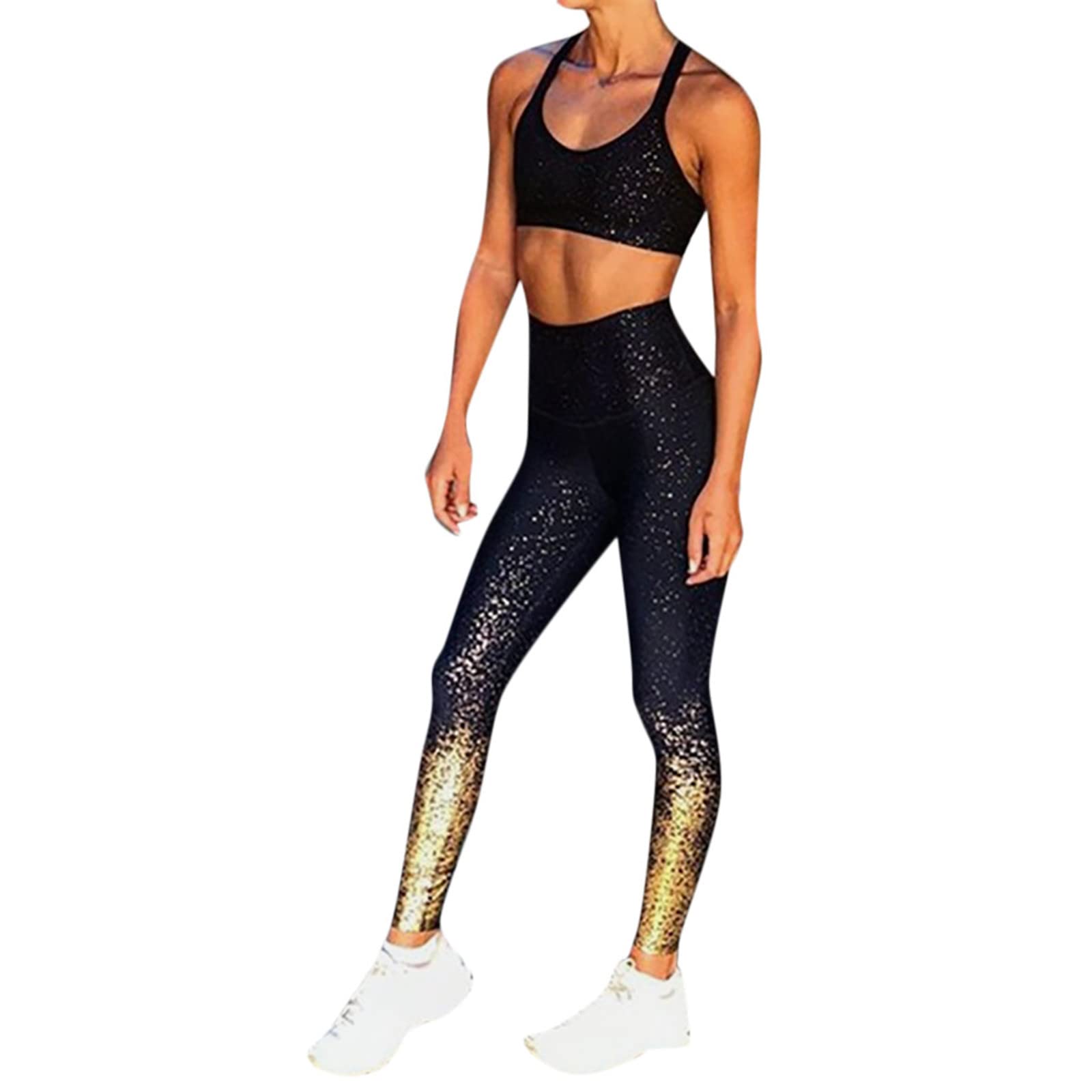 FENGQI Women's High-Waisted Running Leggings - Breathable Workout Yoga Pants for Fitness, Sports & Gym - Perfect for Running, Yoga & Active Lifestyle