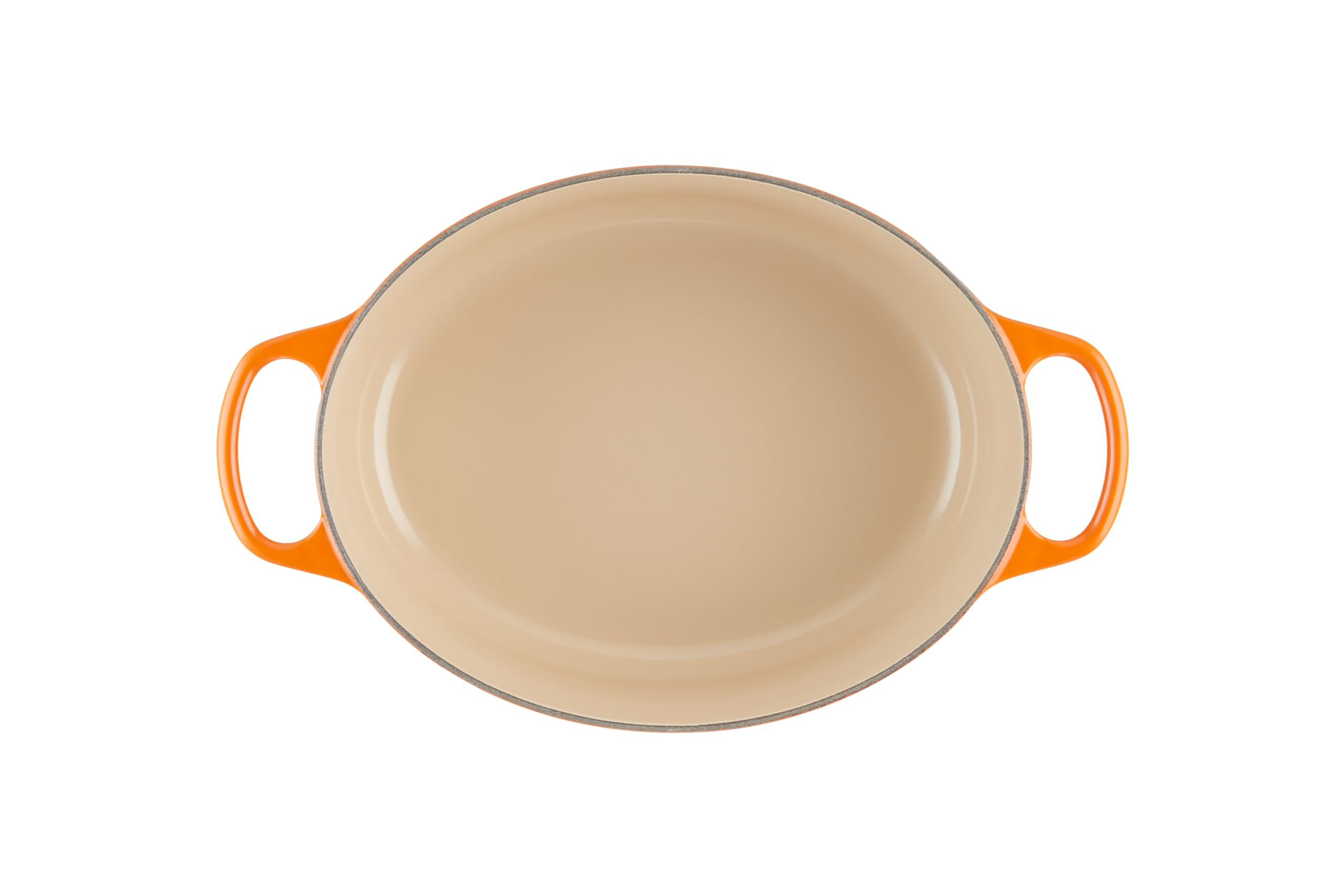 Le Creuset Signature Enameled Cast Iron Oval Dutch Oven 5 Quart - Flame Color | Premium Kitchen Cookware for Braising, Stewing & Baking | Perfect for Family Dinners & Entertaining