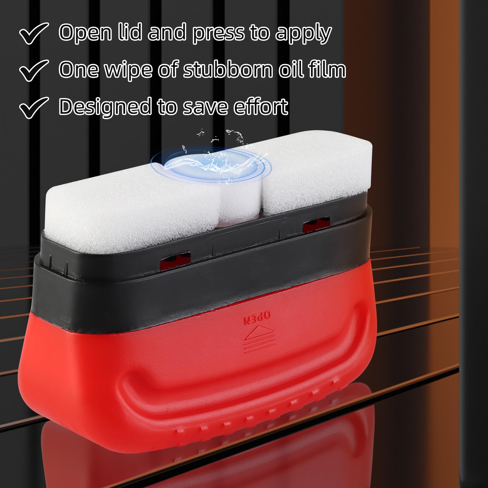 2024 New Automotive Oil Film Cleaning Brush & Glass Cleaning Board - Windshield Oil Film Cleaner & Glass Coating Kit for Cars - Perfect for DIY Car Detailing & Windshield Maintenance