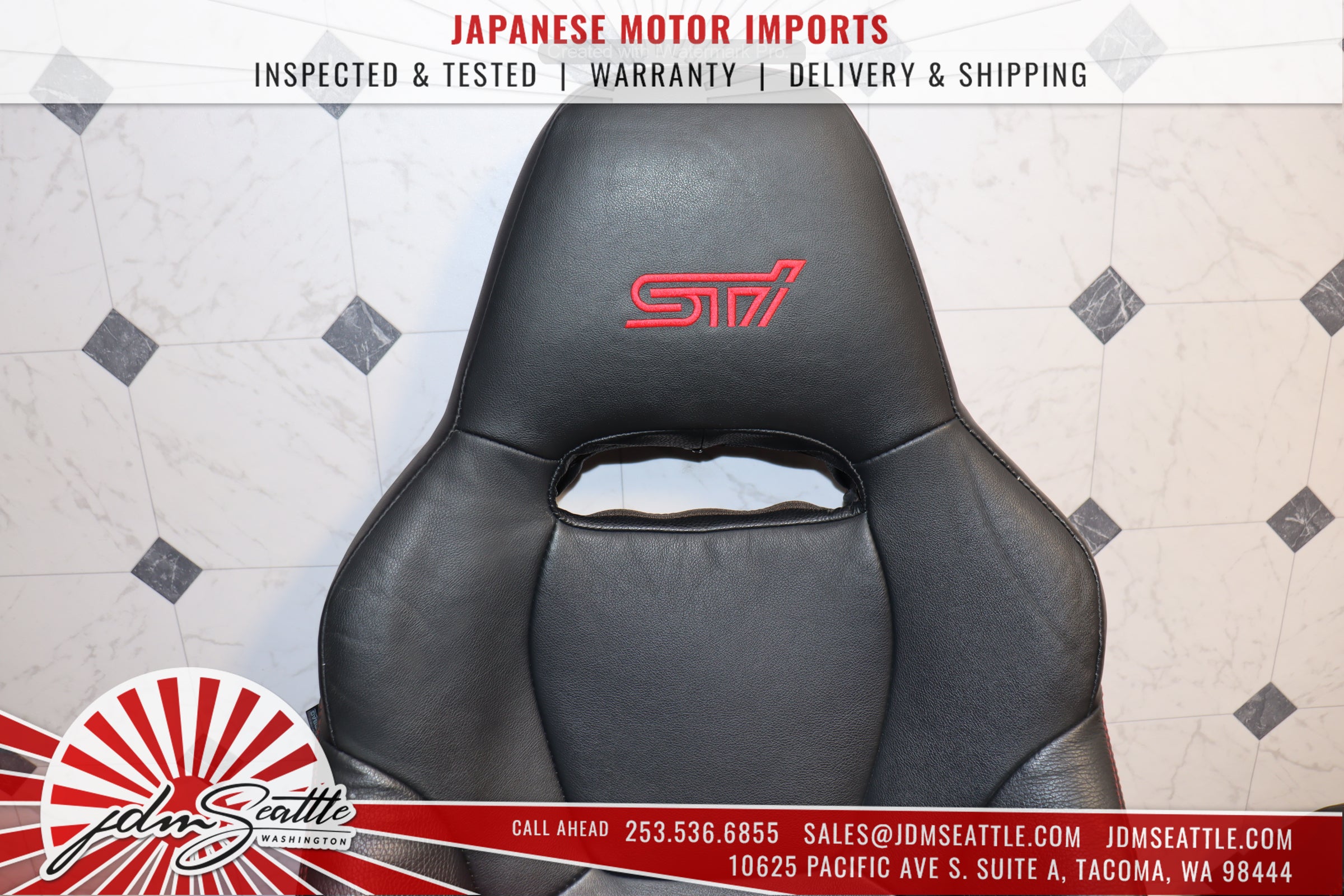 2008-2014 Subaru WRX STI OEM Version 10 Sedan Front & Rear Seat Set - Perfect for JDM Enthusiasts & Car Restoration Projects