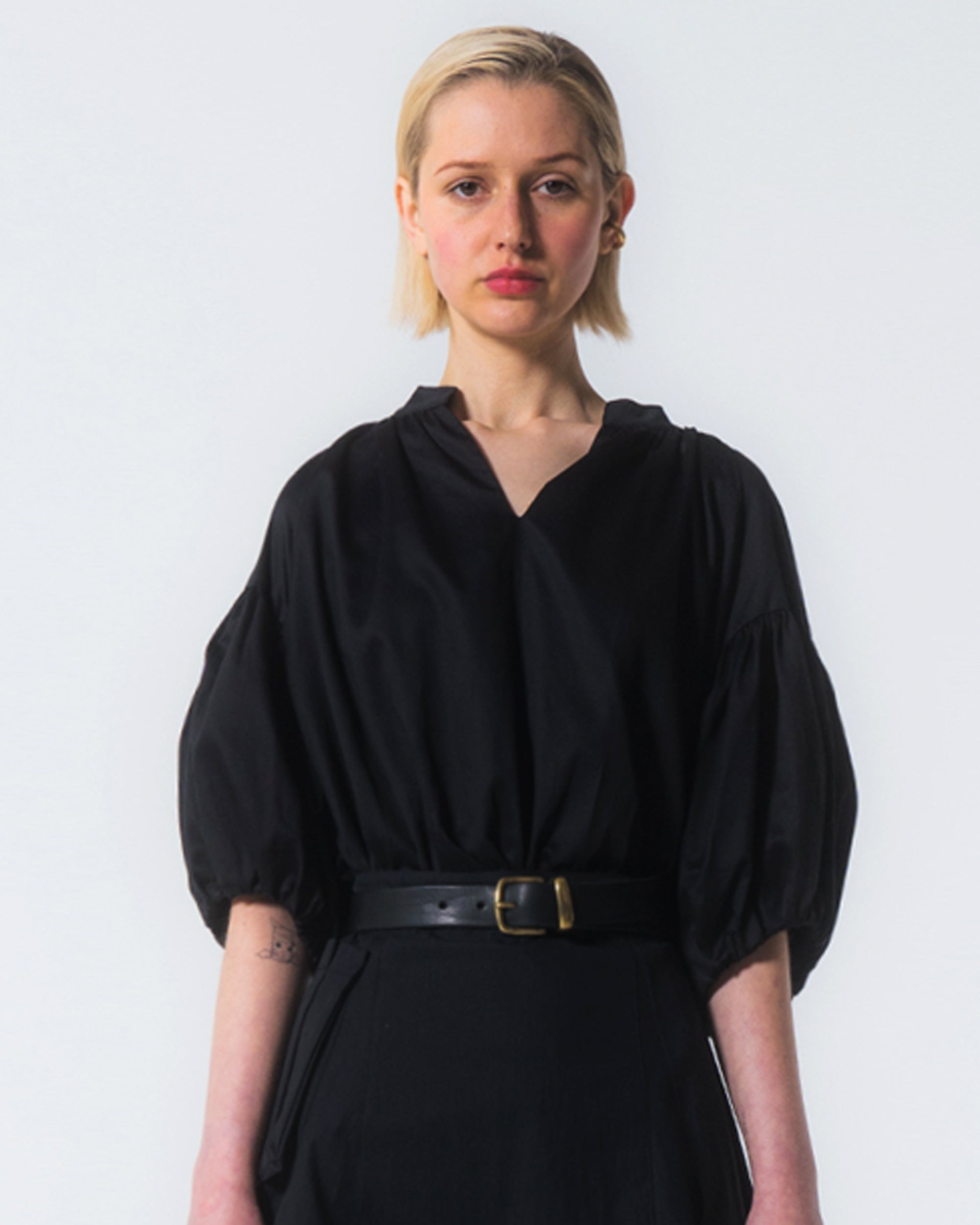 Emin & Paul Black Volume Sleeve Blouse for Women | Elegant Puff Sleeve Tops | Office Wear & Party Outfit | Perfect for Work, Date Night & Special Occasions