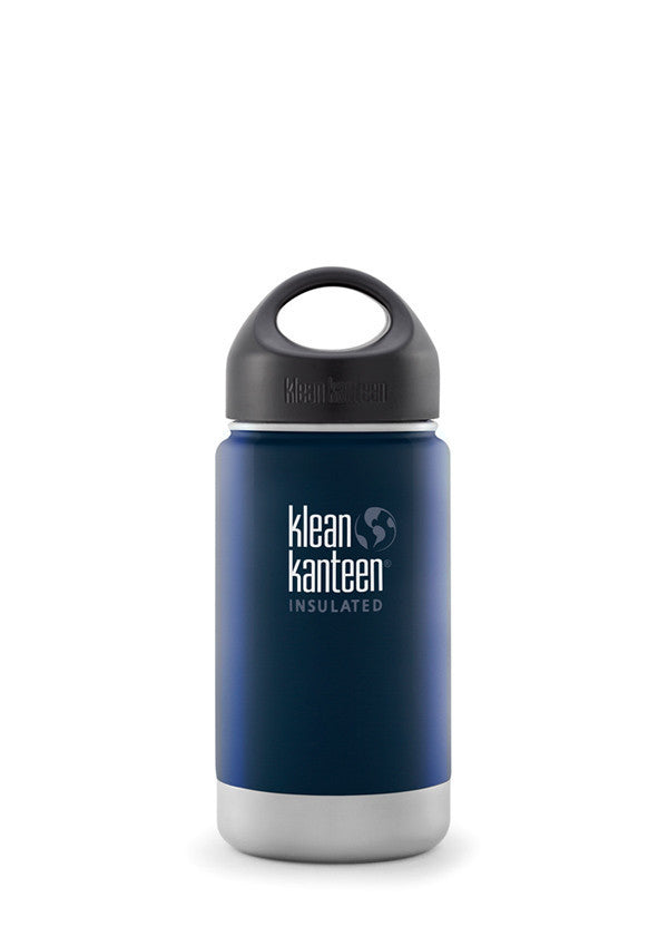 Klean Kanteen 12oz (355mL) Vacuum Insulated Wide Mouth Stainless Steel Water Bottle - Perfect for Hiking, Camping & Outdoor Activities