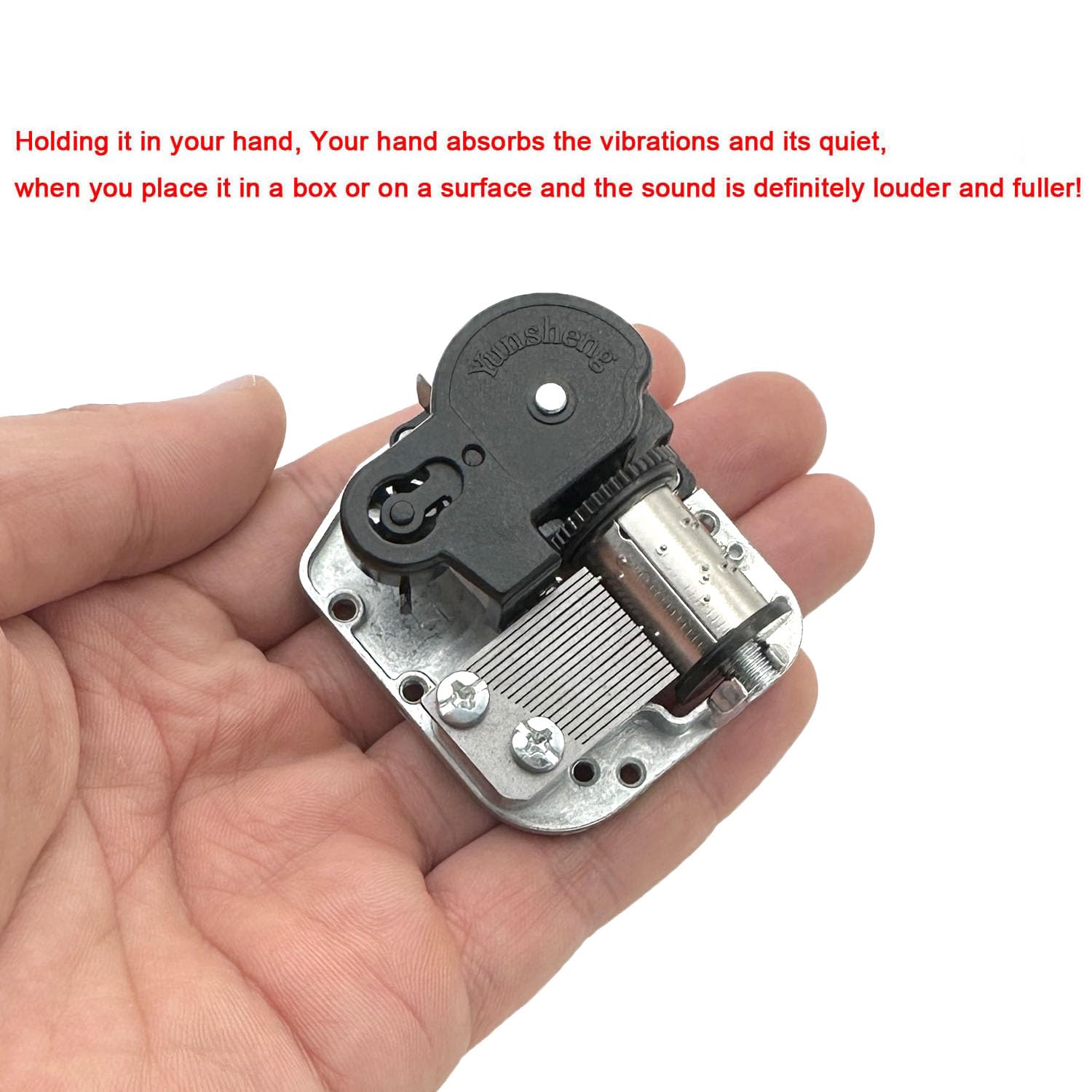 Pursuestar White Christmas Wind Up Music Box Mechanism - DIY Replacement Movement for Handmade Music Boxes | Perfect for Holiday Decor, Gift Giving & Craft Projects
