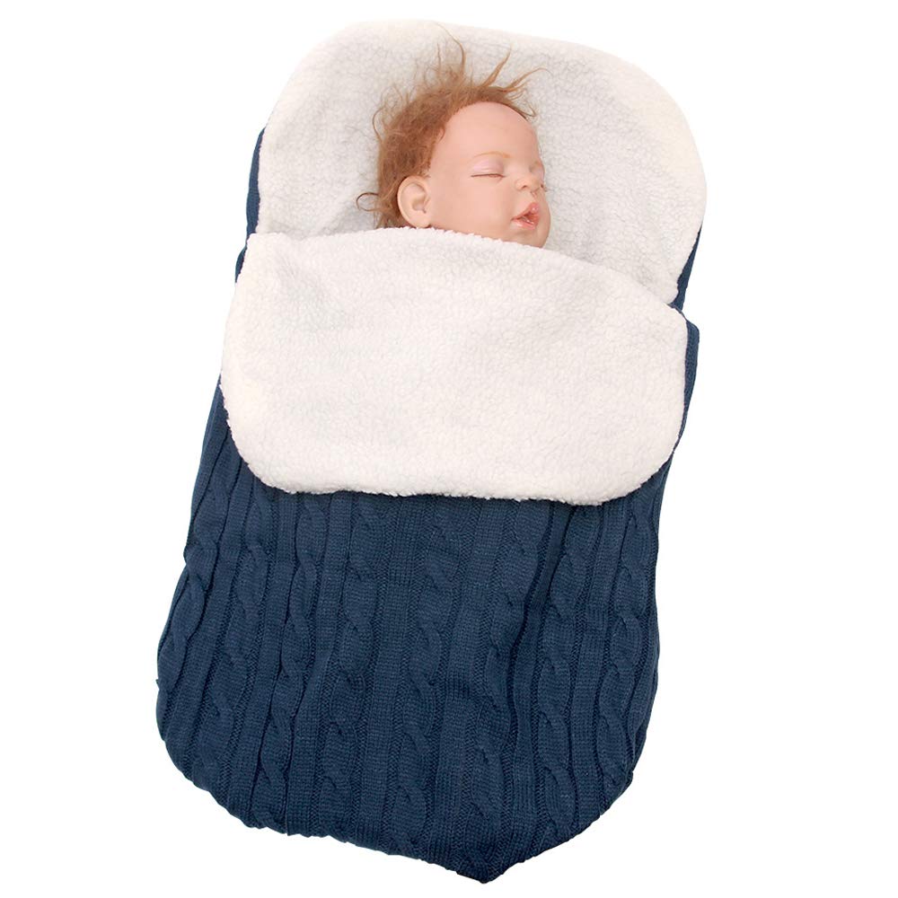 YEKEYI Unisex Baby Sleeping Bag - Soft Newborn Swaddle Wrap Blanket & Sleep Sack for 0-12 Months - Perfect for Stroller, Crib & Nursery (Grey) - Ideal for Nighttime Sleep, Naptime & On-the-Go Comfort