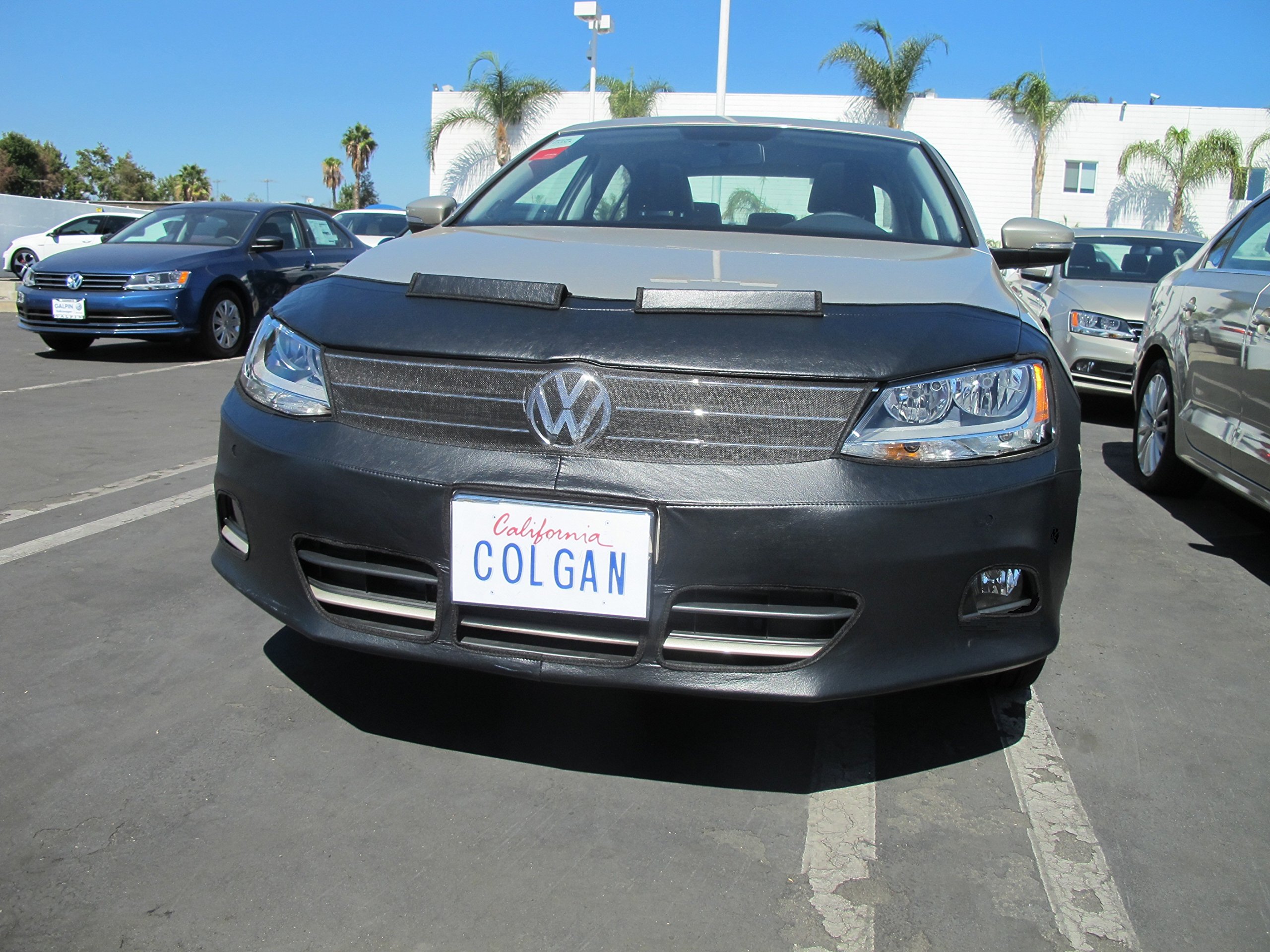 Colgan Custom BC5518CF Black Carbon Fiber Front End Bra for Car Protection - Durable & Stylish Cover for Vehicle Hood, Bumper, and Grille - Perfect for Road Trips, Long Drives & Car Shows