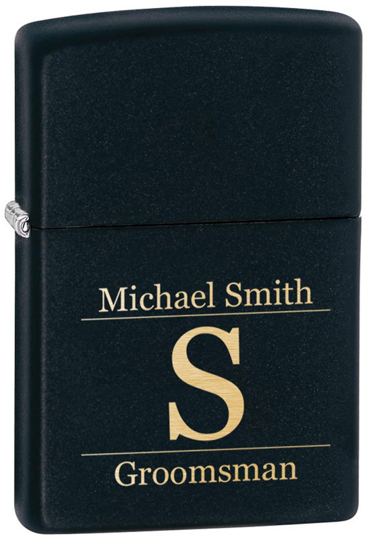 Custom Engraved Matte Black Zippo Lighter - Personalized Gift for Men & Women - Perfect for Birthdays, Anniversaries, and Special Occasions
