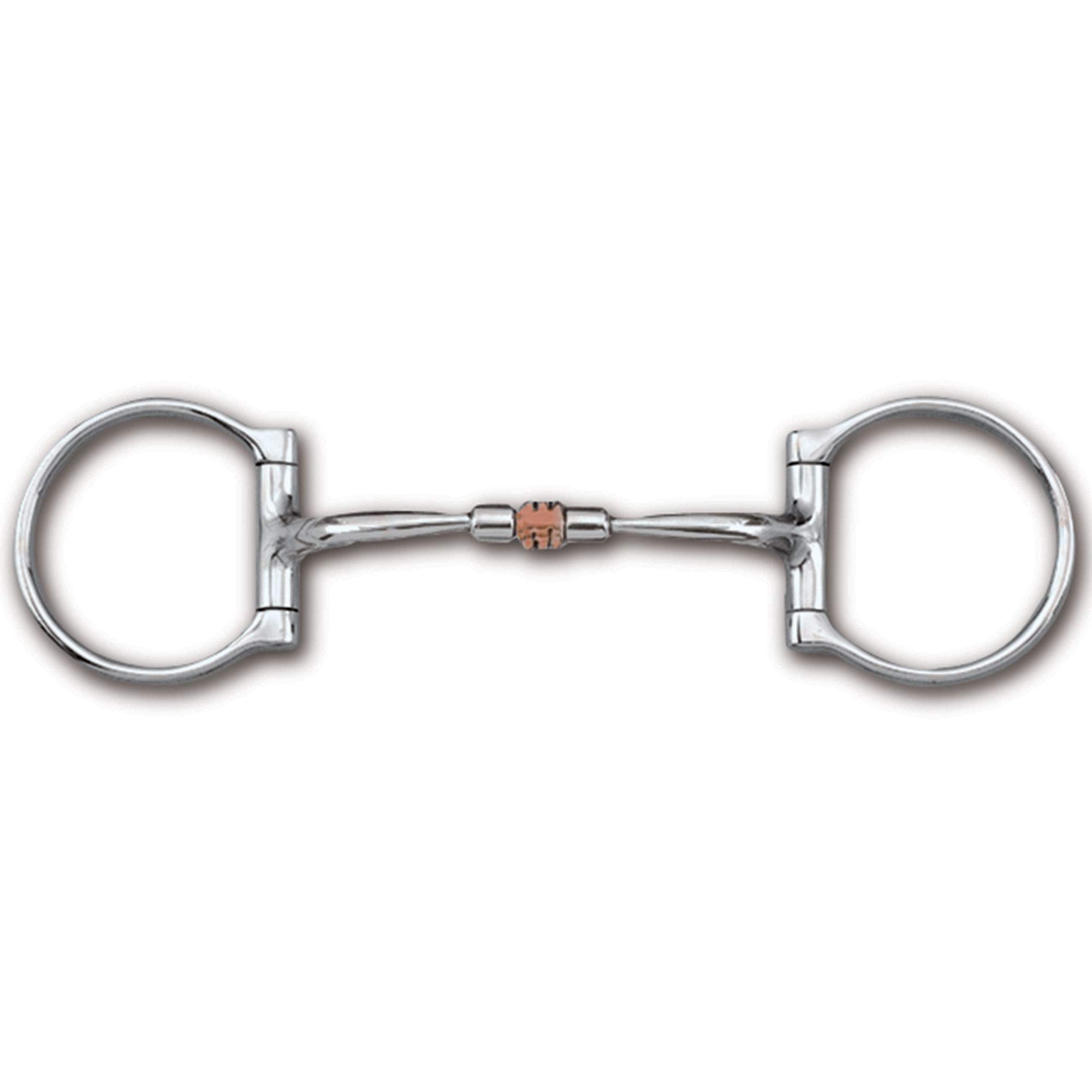 Myler Western Dee Sweet Iron Comfort Snaffle Bit with Copper Roller - Perfect for Horse Training, Riding, and Show Competitions