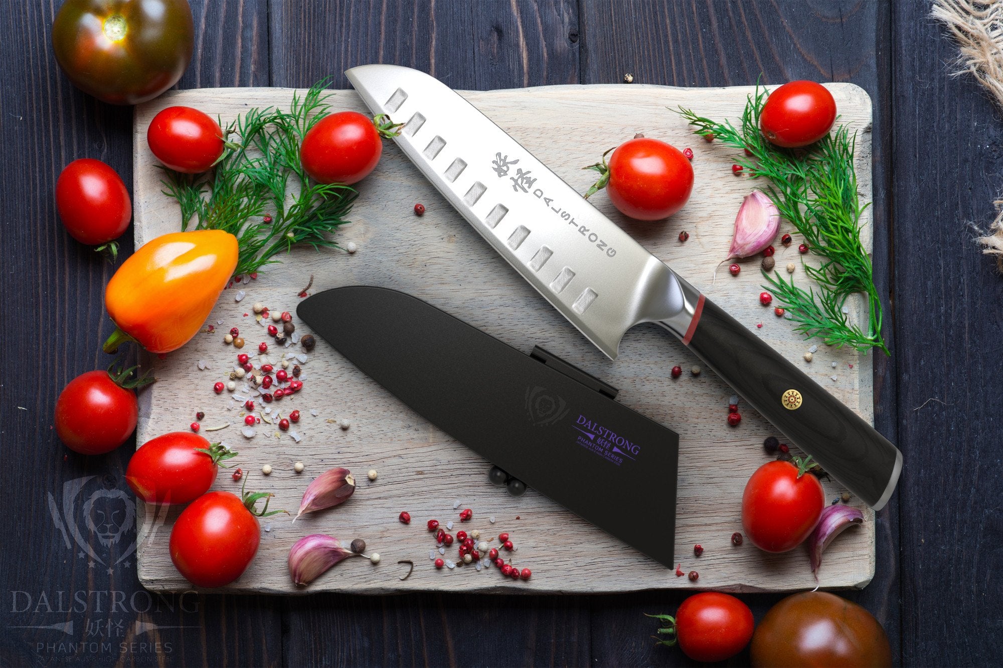 Dalstrong Phantom Series 7-Inch Santoku Knife - Ultra Sharp Japanese Kitchen Knife for Slicing, Dicing & Chopping Vegetables, Meat & Fish | Perfect for Home Chefs & Professional Cooking