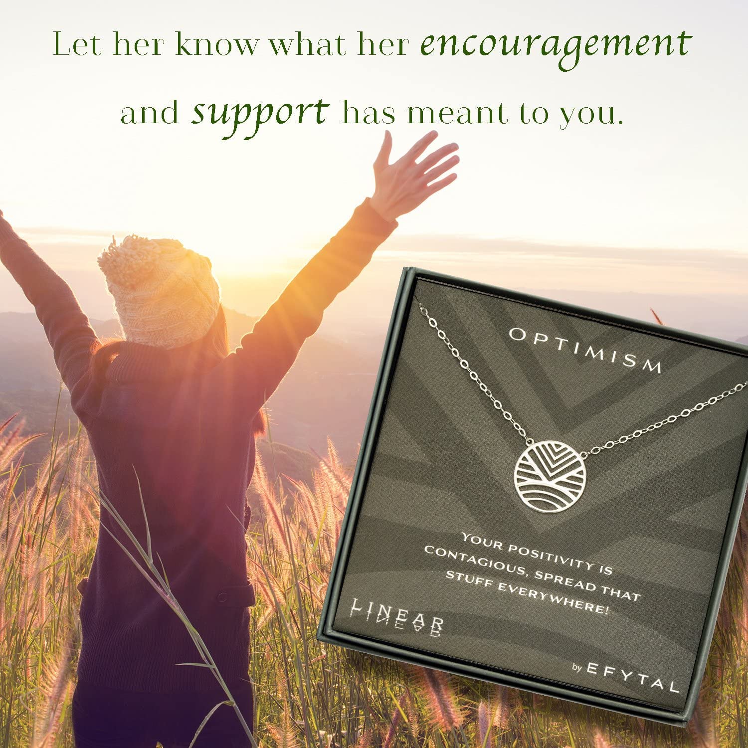 Inspirational Sterling Silver Friendship Necklace for Women - Dainty Positive Jewelry Gift for 50th Birthday, Teen Girl Confirmation, Best Friend - Perfect for Daily Wear, Special Occasions & Meaningful Moments