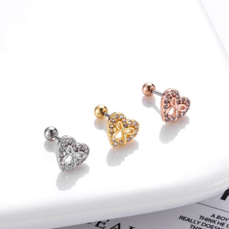 20G Cartilage Surgical Steel Flower Tiny Ball Back Earrings - Hypoallergenic Stud Earrings for Women | Perfect for Daily Wear, Parties & Gifts