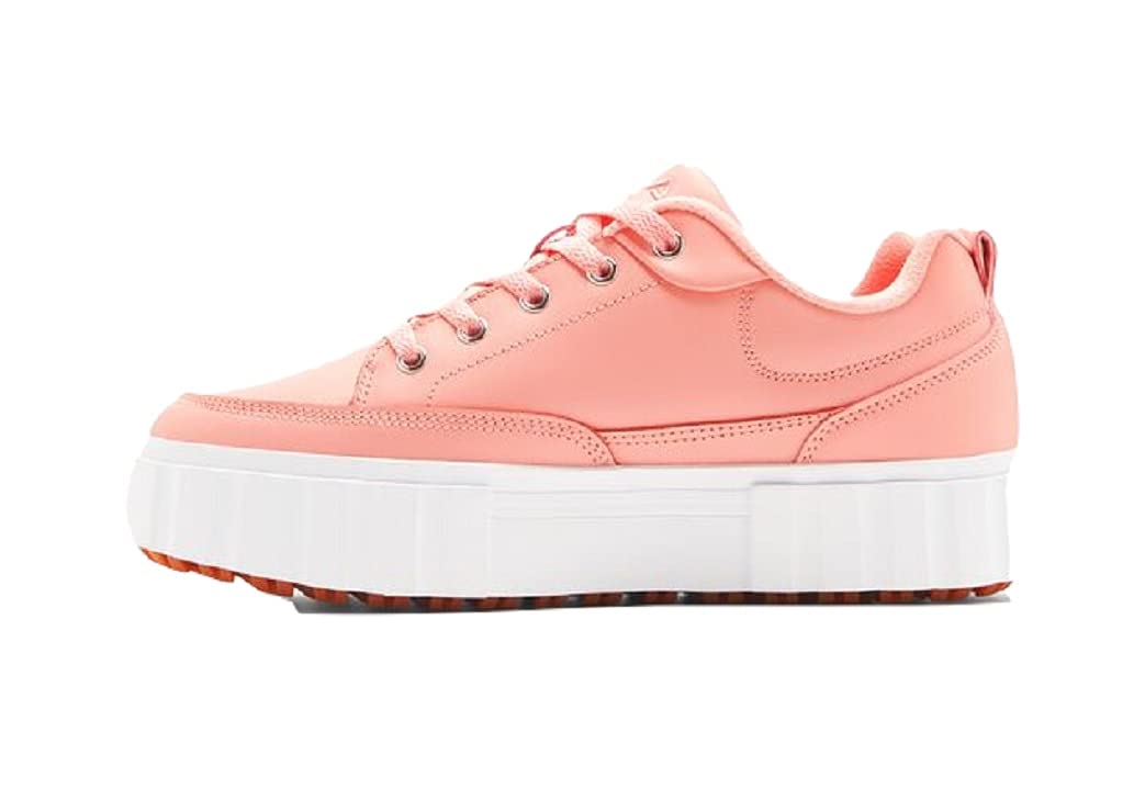 FILA Sandblast Low Sneakers for Women - Apricot Blush/White Casual Shoes | Lightweight Comfortable Walking Sneakers for Running, Gym, Workout & Everyday Wear