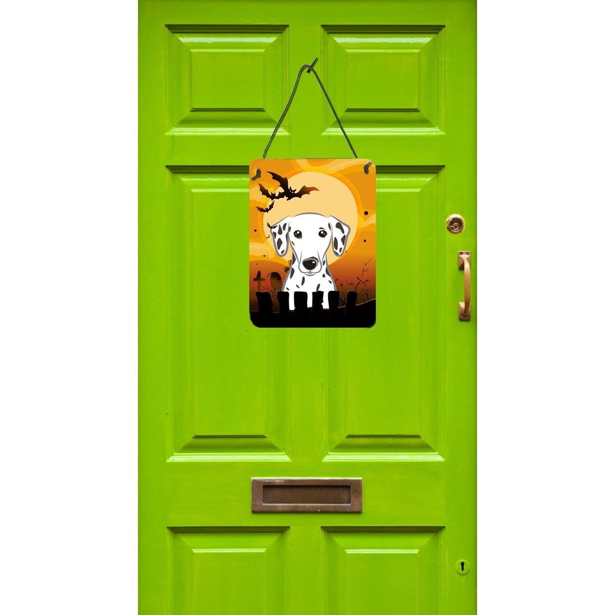 Halloween Dalmatian Metal Wall Decor - 12x16 Aluminum Sign for Kitchen, Bar, Bathroom & Front Door | Spooky Home Decor | Perfect for Halloween Party & Seasonal Home Decoration