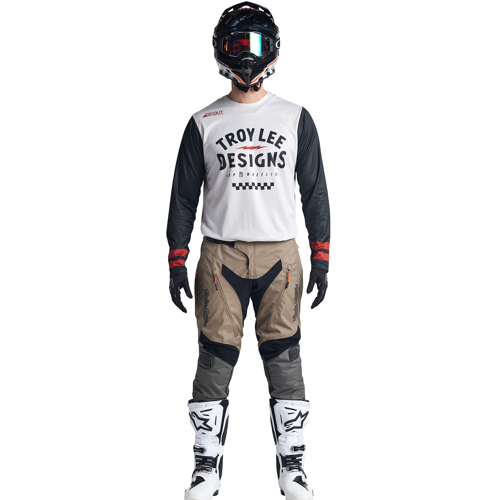 Scout GP Jersey Ride On Charcoal / Vintage White - Kids Electric Ride On Car with Remote Control - Perfect for Outdoor Play, Birthday Gifts & Backyard Fun