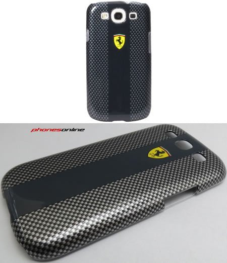 Ferrari Carbon Fiber Case for Samsung Galaxy S3 - Slim Protective Cover with Premium Design | Perfect for Daily Use, Travel & Business