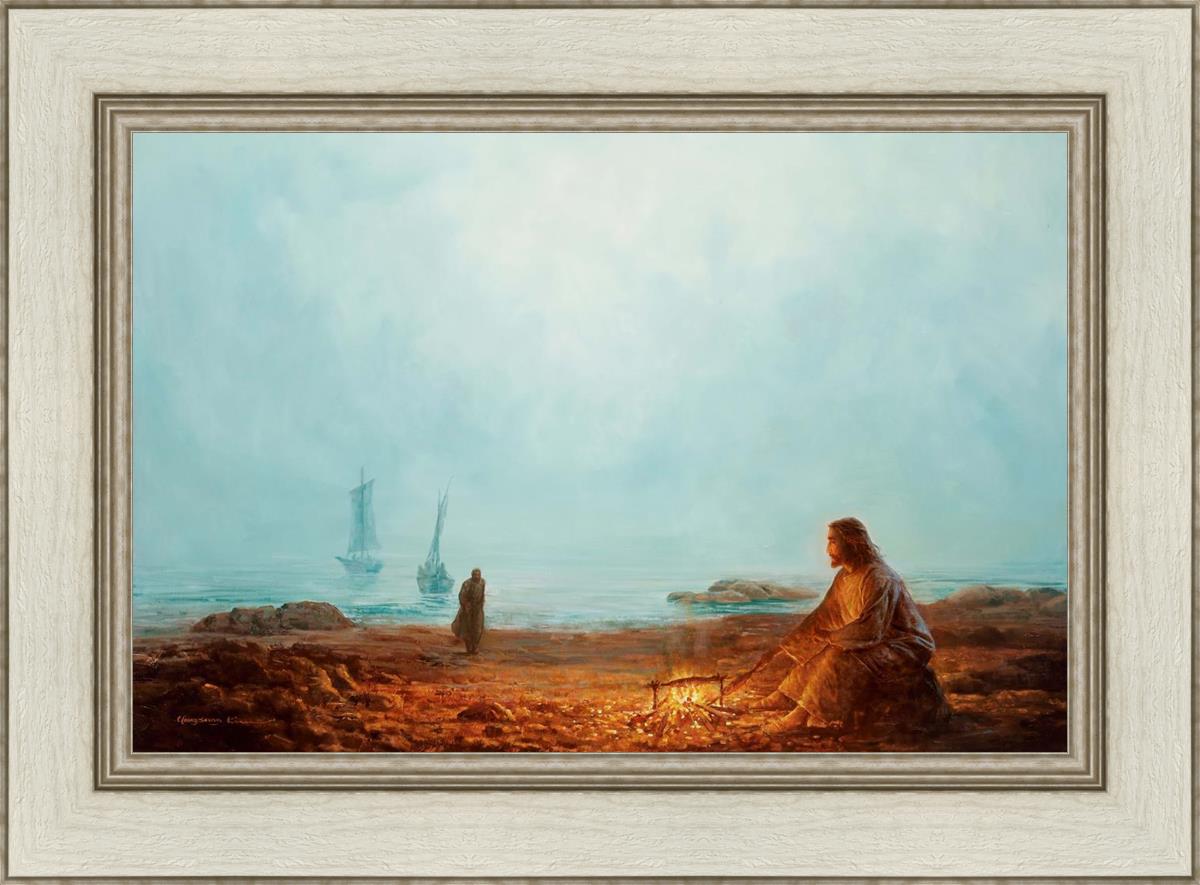 By The Shore By Yongsung Kim - Coastal Wall Art Print for Beach House Decor, Ocean Themed Living Room & Bedroom