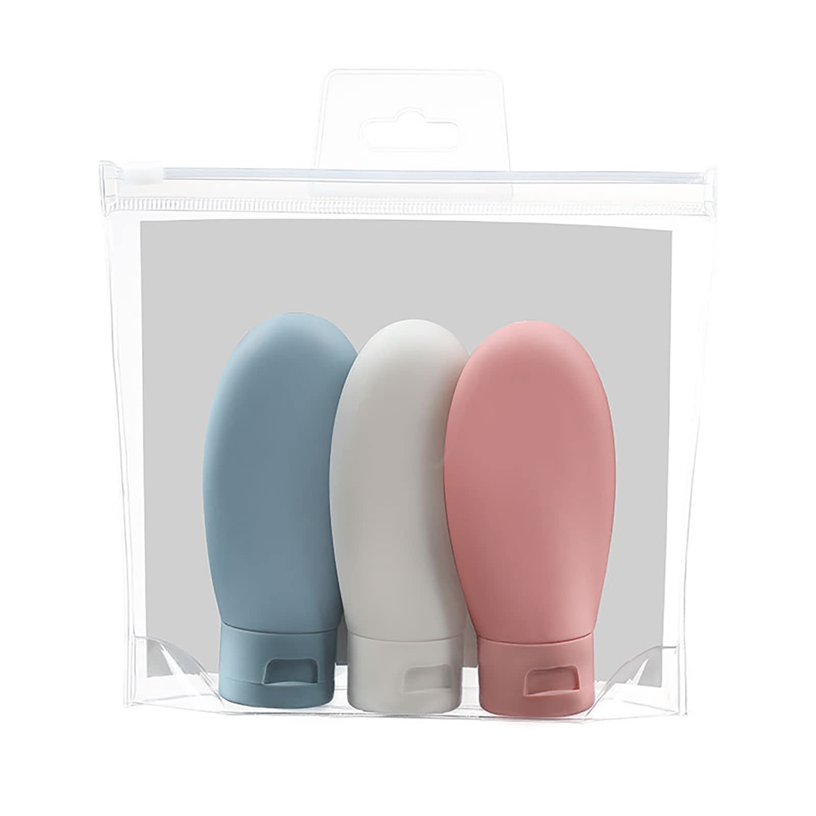 4 Pack 2oz Portable Travel Bottles - Leak-Proof Squeezable Silicone Tubes for Shampoo, Lotion & Toiletries | Refillable Cosmetic Containers | Perfect for Air Travel, Gym & Vacation Essentials