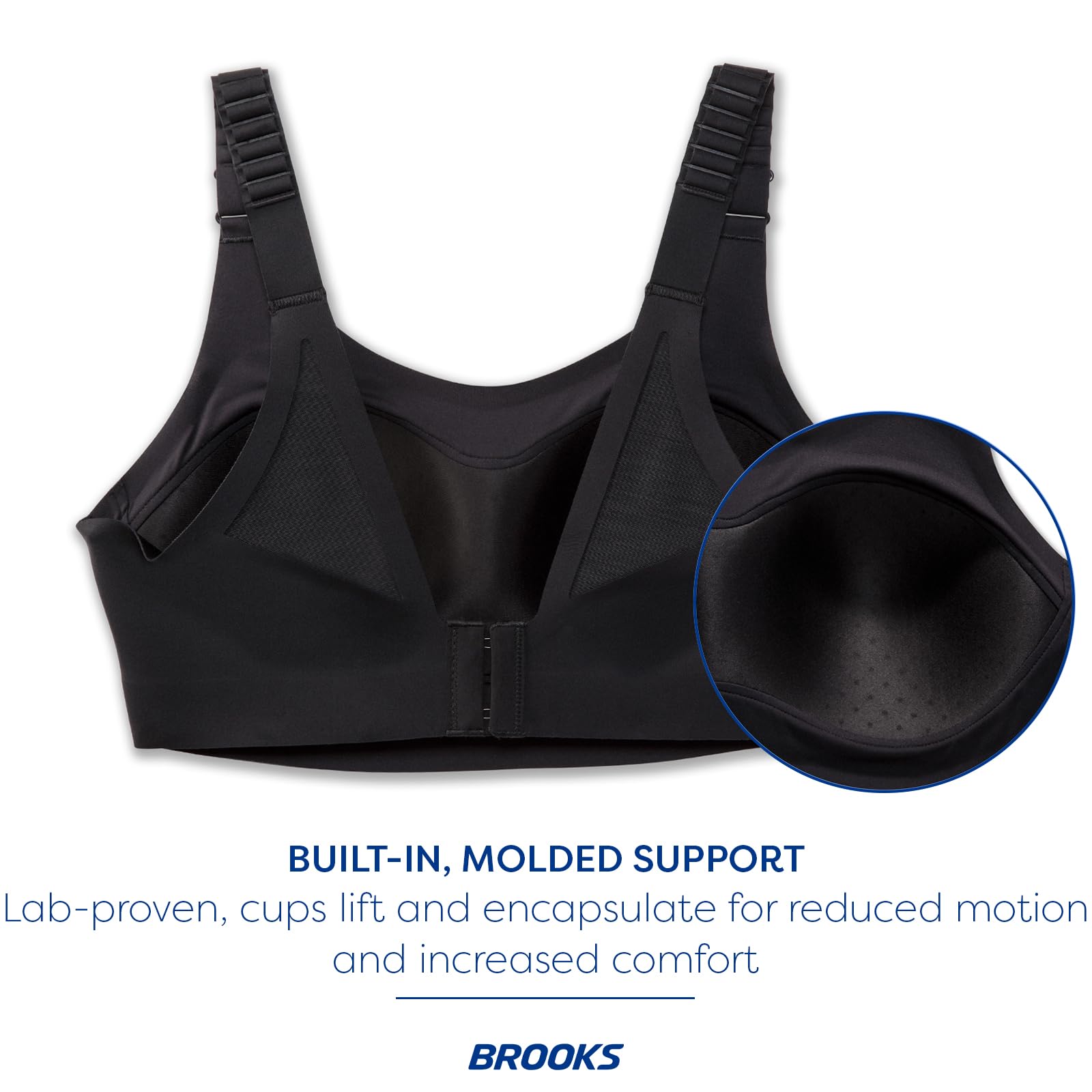 Brooks Women's Scoopback 2.0 High Impact Sports Bra - Maximum Support Running & Workout Top for Active Women | Perfect for Gym, CrossFit & Marathon Training