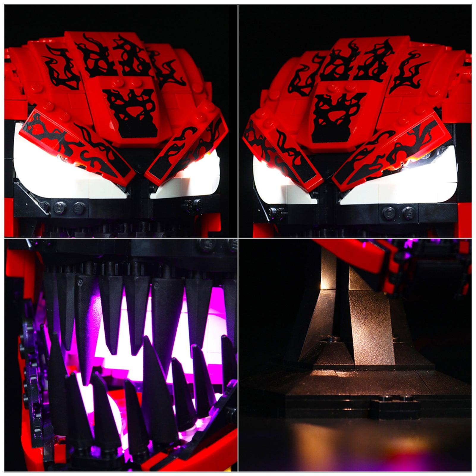 LEGO Marvel Venom Bust 76199 Light Kit - LED Lighting Set for Building Blocks | Perfect for Display & Nighttime Showcase