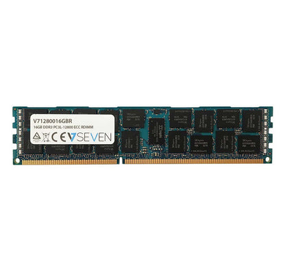 V7 16GB DDR3 SDRAM 1600MHz (PC3-12800) ECC Unbuffered CL11 240-Pin DIMM RAM Module - Upgrade for Servers, Workstations & High-Performance PCs